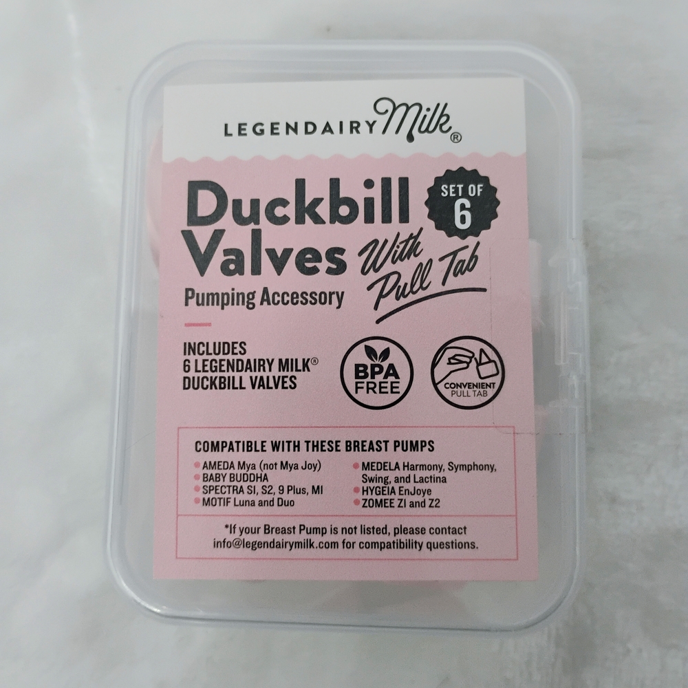 Legendairy Milk Duckbill Valves 6 Pk w/ Pull Tab Spectra Compatible NEW SEALED F